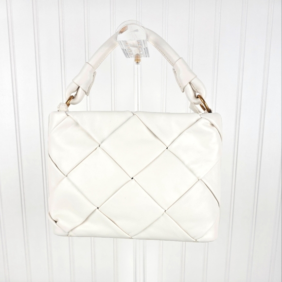 ANTONIO MELANI Handbags - ANTONIO MELANI‎ Leather Elegant White Woven Handbag
